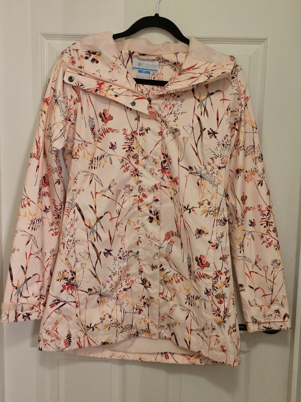 Columbia Women’s Pale Pink Floral Trench Coat